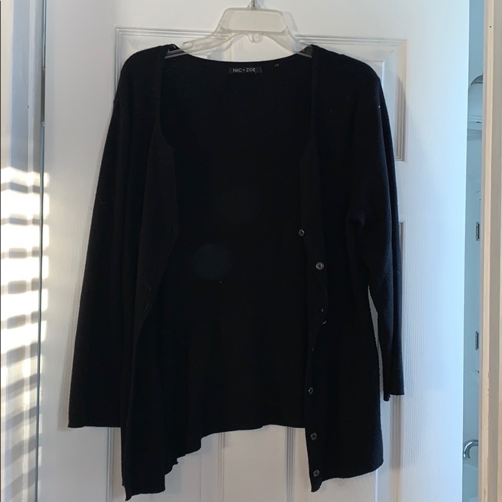 Black cardigan